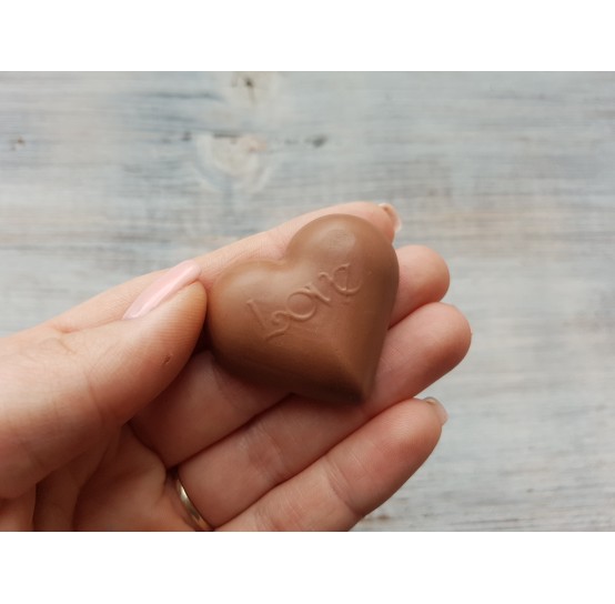 Silicone mold, Heart 2, large, ~ 4.2 cm