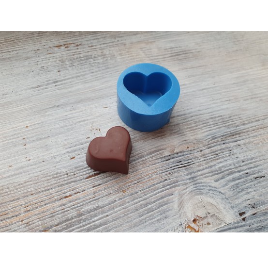 Silicone mold, Heart 4, medium, ~ 2.9*3.2 cm
