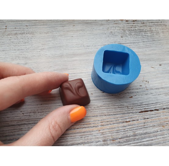 Silicone mold, Chocolate candy 11, rectangular, ~ 3.3 cm