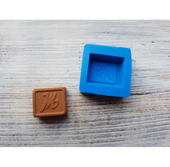 Silicone mold, chocolate "M", ~ 2.6 cm