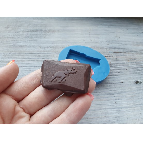 Silicone mold chocolate with elephants, ~ 4.6 cm