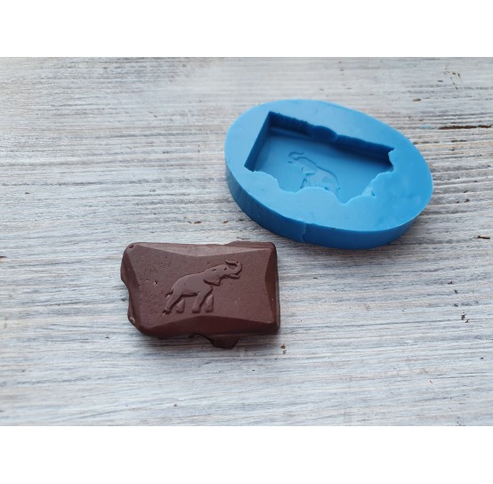 Silicone mold chocolate with elephants, ~ 4.6 cm