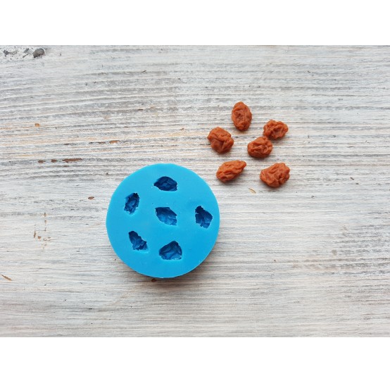Silicone mold, Raisins, 6 pcs., ~ 0.8-1.1 cm