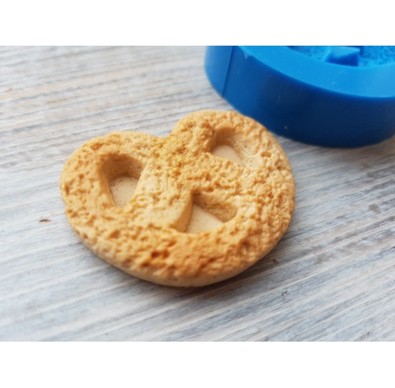 Silicone mold, cookie pretzel, ~ 3*3.7 cm