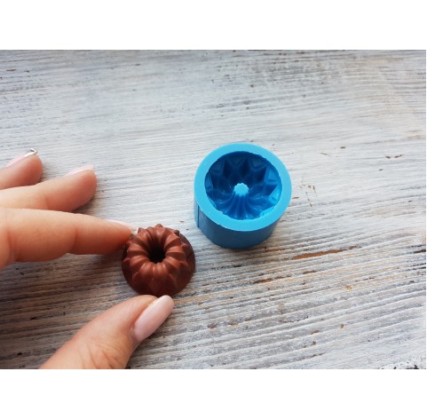 Silicone mold, round cupcake 1, ~ Ø 2.8 cm, ~ H 1.7 cm