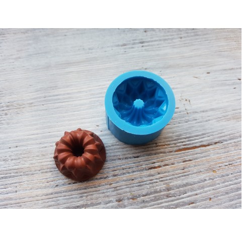 Silicone mold, round cupcake 1, ~ Ø 2.8 cm, ~ H 1.7 cm