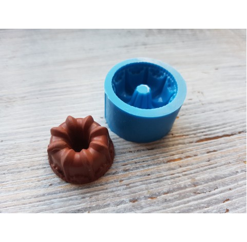 Silicone mold, Cupcake 2, ~ Ø 2.8 cm, ~ H:1.7 cm