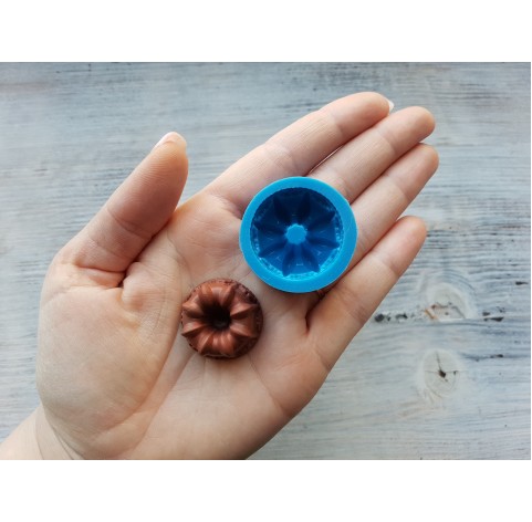 Silicone mold, round cupcake 2, ~ Ø 2.8 cm, ~ H 1.7 cm