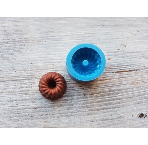 Silicone mold, round cupcake 3, ~ Ø 2.8 cm, ~ H 1.7 cm