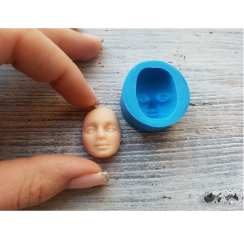 Silicone mold, doll face 1, ~ 2*2.5 cm