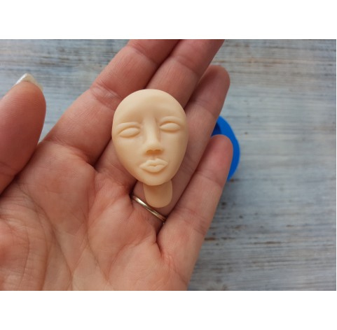 Silicone mold, Doll face 4, ~ 2.8*4.4 cm