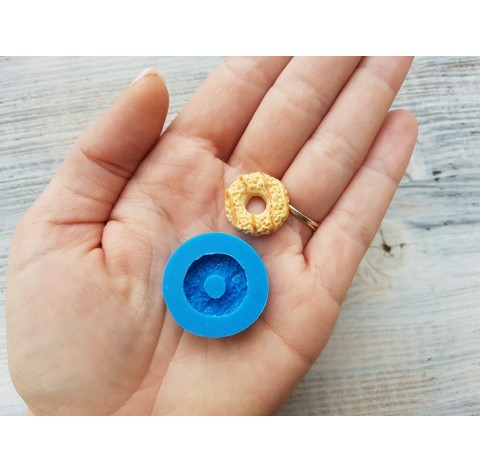 Silicone mold, Donut 1, ~ Ø 1.7 cm