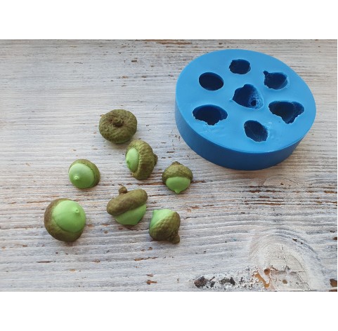 Silicone mold, Acorn, 7 pcs., ~ 1.4-2.1 cm