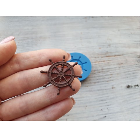 Silicone mold, Sea steering wheel, ~ 3.3 cm