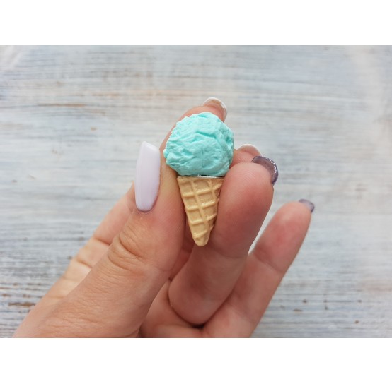 Silicone mold, Ice cream cone, ~ Ø 1.5 cm, ~ H: 2.2 cm