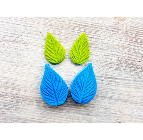 Silicone veiner, Raspberry leaf, standard, (mold size) ~ 2.7*4.5 cm