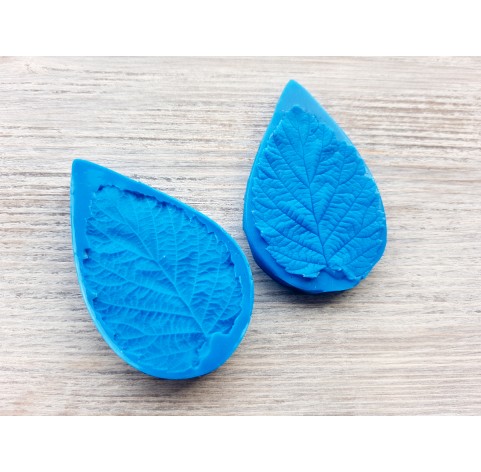 Silicone mold, raspberry leaf, large, (mold size) ~ 3.3*5.6 cm