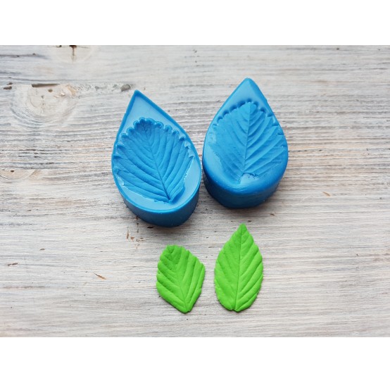 Silicone veiner, Strawberry leaf, large, (mold size) ~ 3.1*6 cm