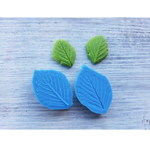 Silicone mold, strawberry leaf, small, (mold size) ~ 2.5*3.6 cm