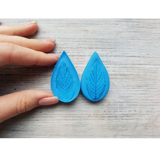 Silicone mold, mint leaf, small, (mold size) ~ 2.7*4.9 cm