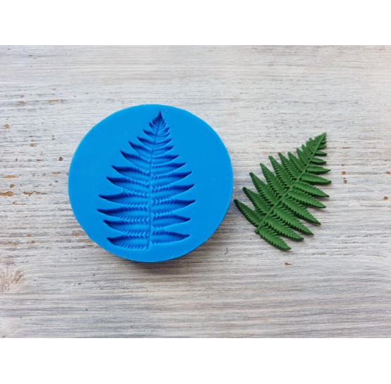 Silicone mold, fern leaf, (mold size) ~ Ø 5.5 cm 