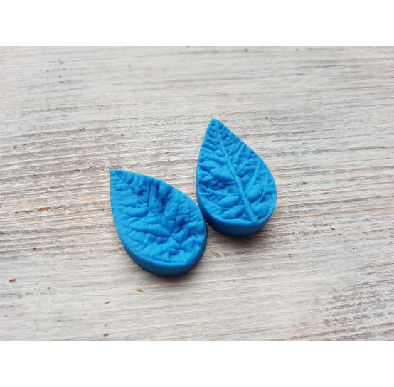 Silicone veiner, Poinsettia leaf, artificial, (mold size) ~ 2.3*3.9 cm