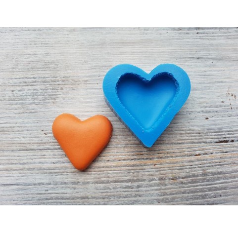 Silicone mold, Macarons, heart, large, ~ Ø 5 cm