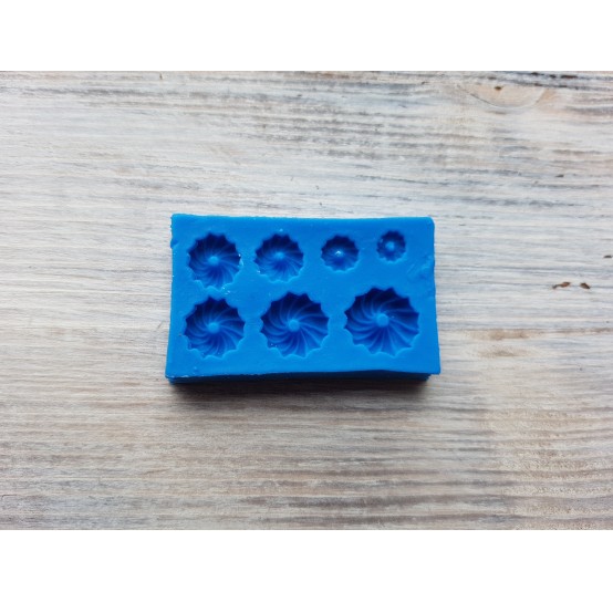 Silicone mold, Mini round cupcakes, 7 pcs., ~ Ø 0.3-1.1 cm