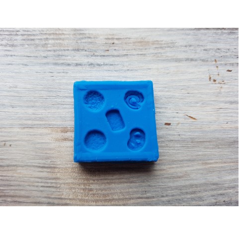 Silicone mold, miniature sweets, 5 micro sweets, ~ Ø 0.8 cm