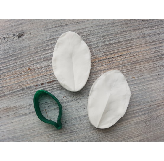Clover leaf, silicone mold and cutter, ~ 2.9*5 cm, ~ 1.9 cm