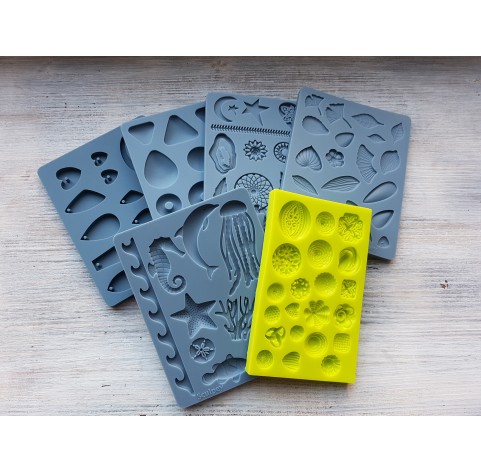 Sculpey silicone mold for plastic, "Pet/Baby", 9.5*12.4 cm + squeegee