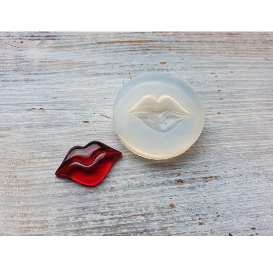 Silicone molds for epoxy, lips, ~ 3*1.8 cm