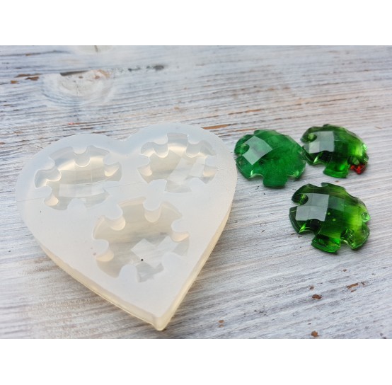 Silicone molds for epoxy, three figures, ~ 2.8 cm