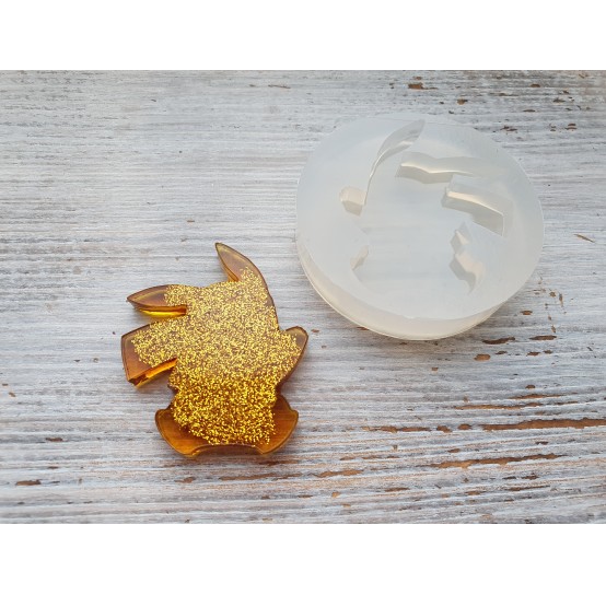 Silicone molds for epoxy, pikachu, small, ~ 3.7*4.2 cm