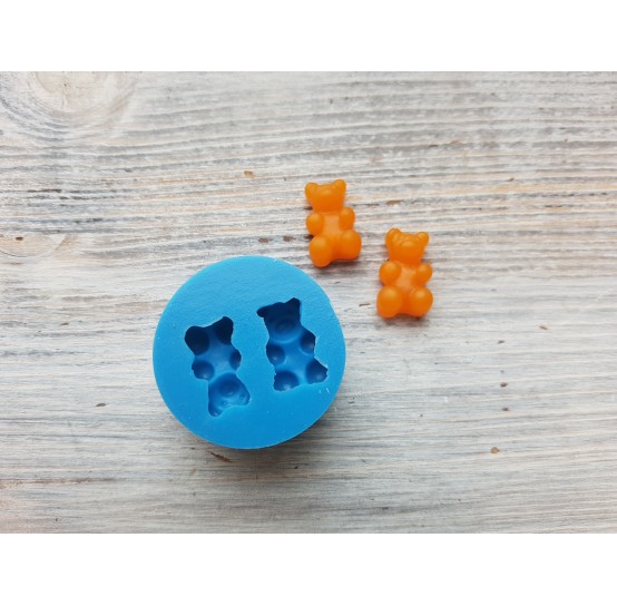 Silicone mold, Jelly bear, 2 pcs., ~ 1*1.6 cm