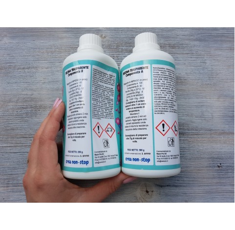 Epoxy resin with high reactivity I-CREATION / water effect, transparent, 750 g
