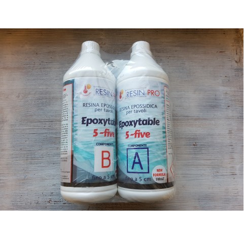 Epoxy resin, Epoxytable 5-five, transparent, 1.55 kg