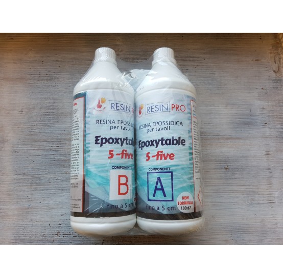 Epoxy resin, Epoxytable 5-five, transparent, 1.55 kg
