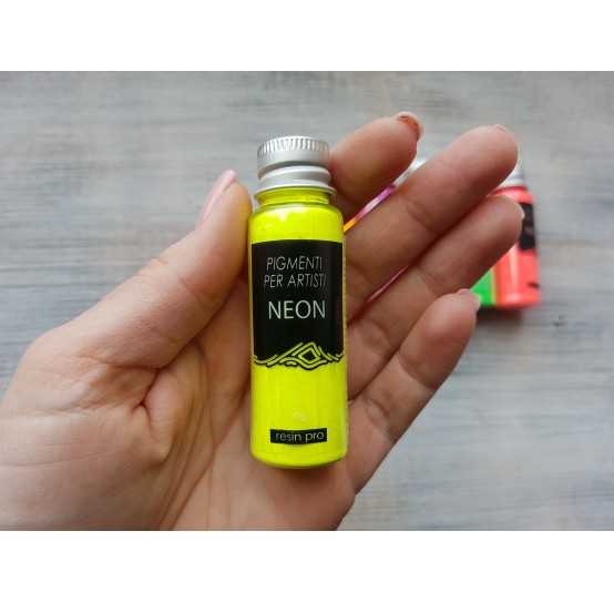 Neon color pigment, yellow, 10 gr