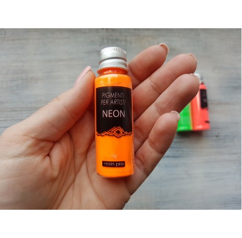Neon color pigment, orange, 10 gr