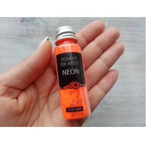 Neon color pigment, dark orange, 10 g
