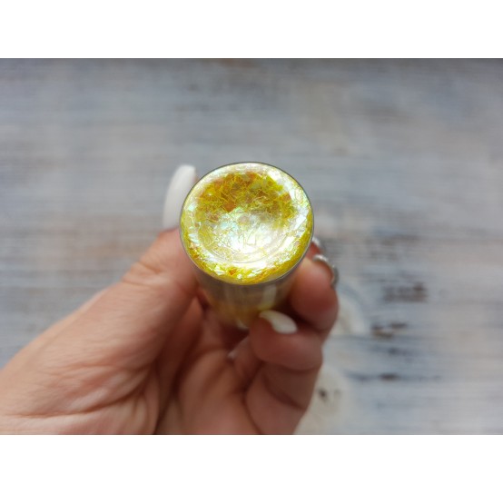 Pigment GLITTER GALAXY PASTEL with sequins, yellow, 25 gr