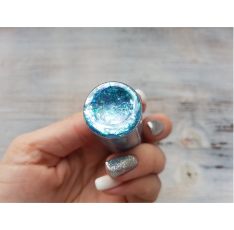 Pigment GLITTER GALAXY PASTEL with sequins, blue, 25 gr