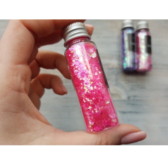 Pigment GALAXY with sequins, fuchsia, 25 gr