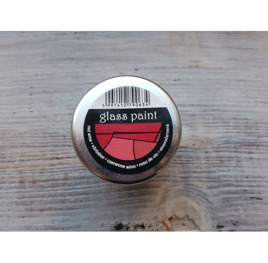 PENTART solvent based paint, red wine, 30 ml