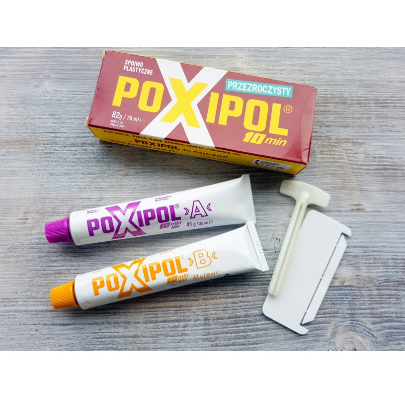 Bripox Poxipol epoxy glue, transparent, ml