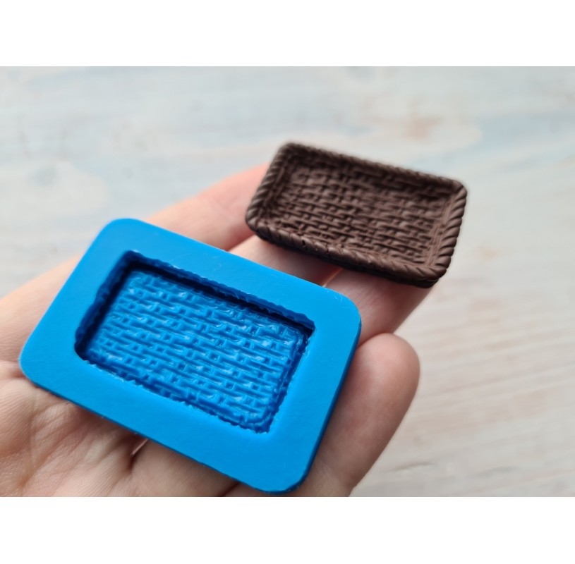 Silicone mold, Wicker basket, style 2, Modeling tools different molds