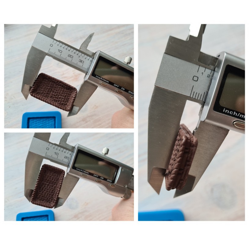 Silicone mold, Wicker basket, style 2, Modeling tools different molds