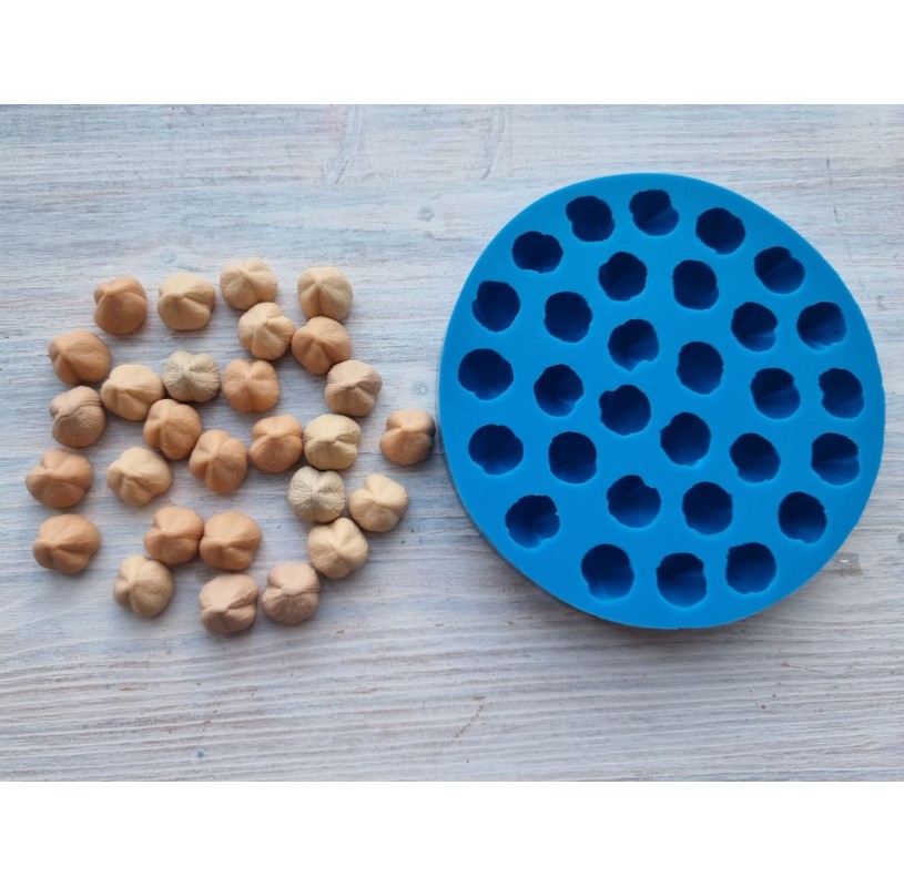 Silicone mold, Hazelnut, 30 psc., Modeling tools of сoffee beans, nuts