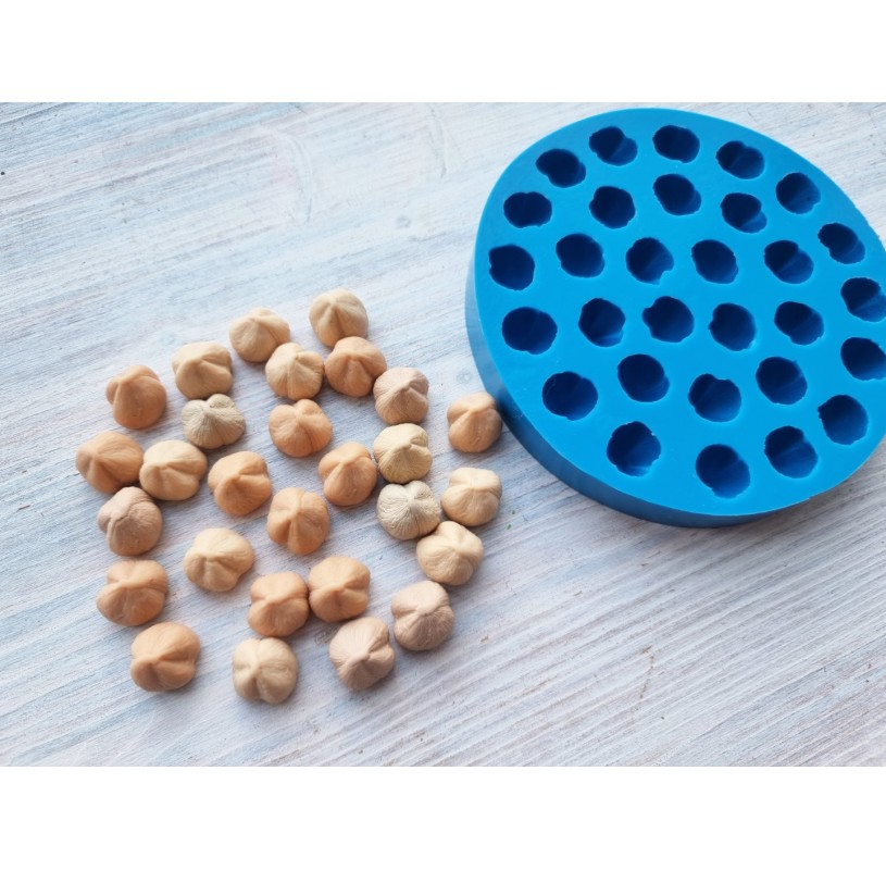 Silicone mold, Hazelnut, 30 psc., Modeling tools of сoffee beans, nuts